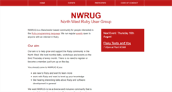 Desktop Screenshot of nwrug.org